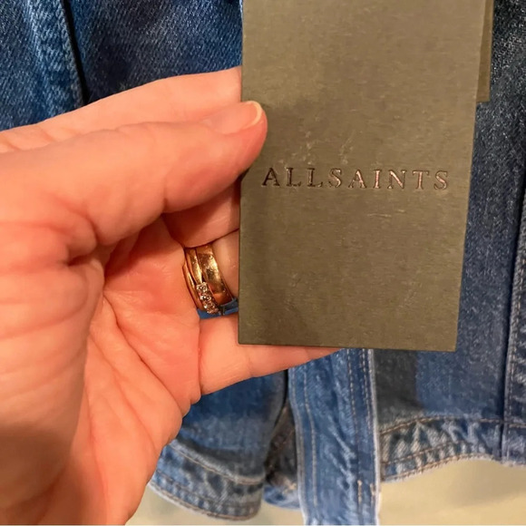 NWT All Saints Frankie Denim Shorts, size 28, Short Shorts Western 70’s Cowgirl - Picture 5 of 9